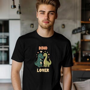 Prehistoric Pair of Dino Lover General Fit Short Sleeve Tee Stem for Adults , inner children and teens who Love Dinosaurs tshirts T-Shirt