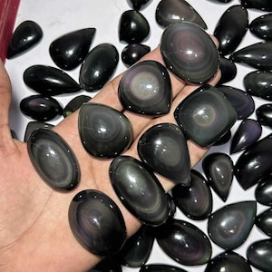 Lot Natural Rainbow Obsidian Lot ,Cabochon, Lot Crystal Polished, bulk Lot Rainbow Obsidian Top Quality Lot Rainbow Obsidian Jewelry Low