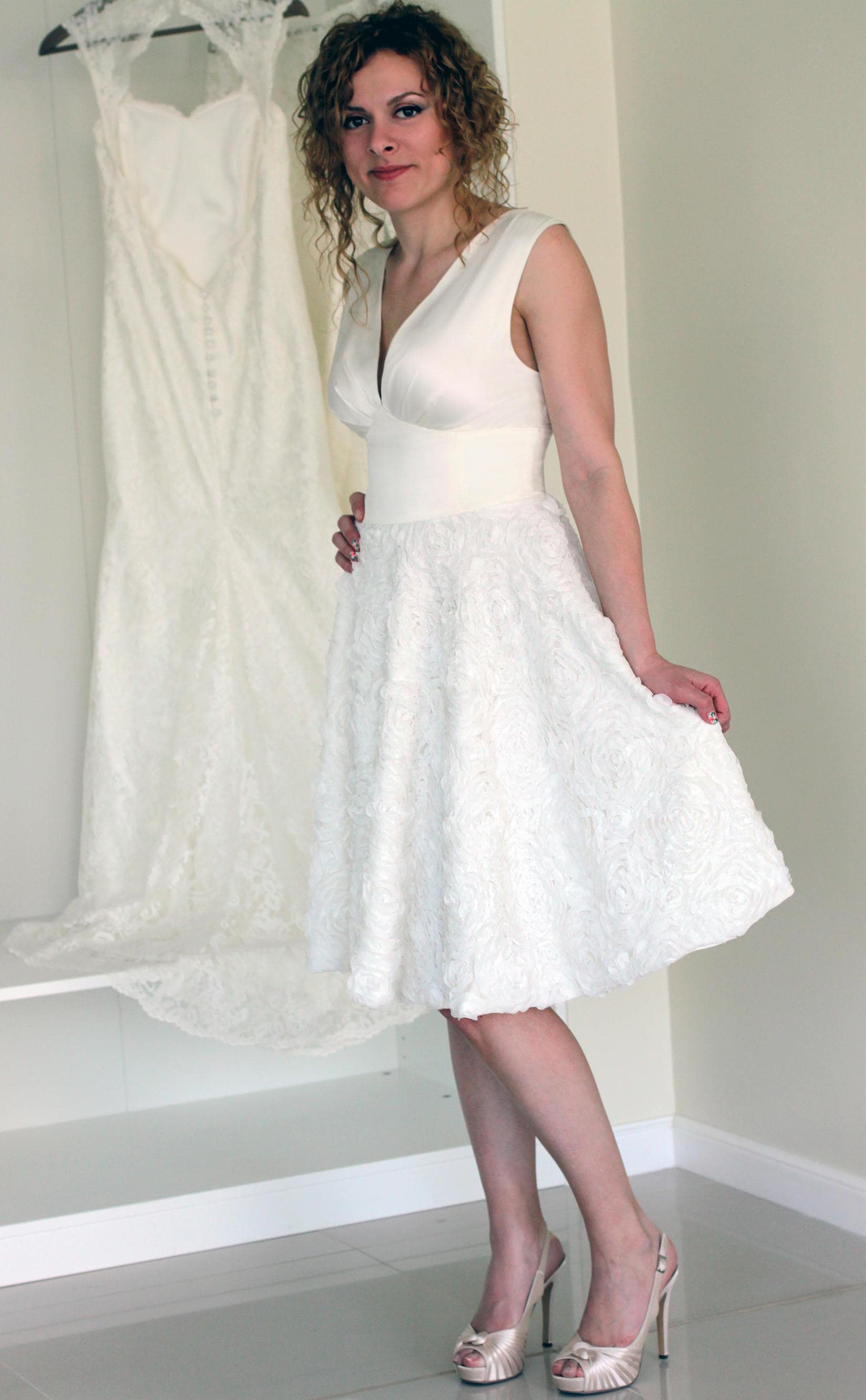 Cream Cocktail Dress Full Skirt Dress 50s Dress 60s Dress Etsy