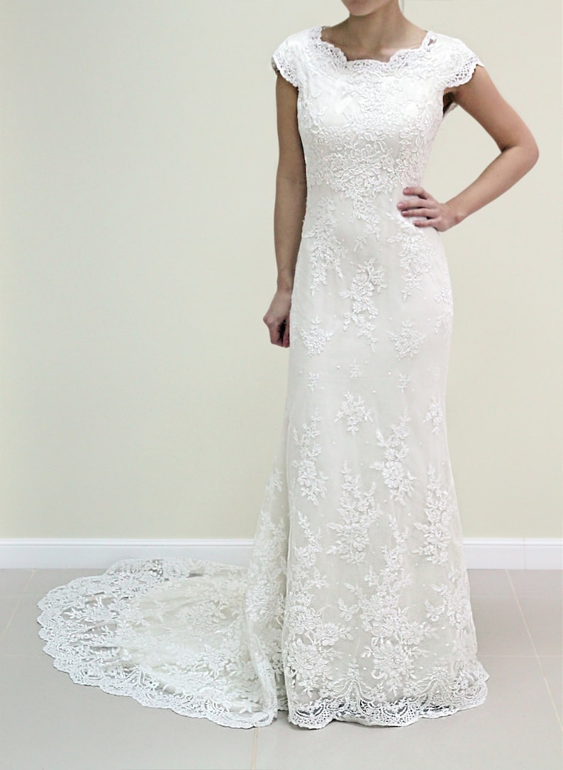 modified a line gown