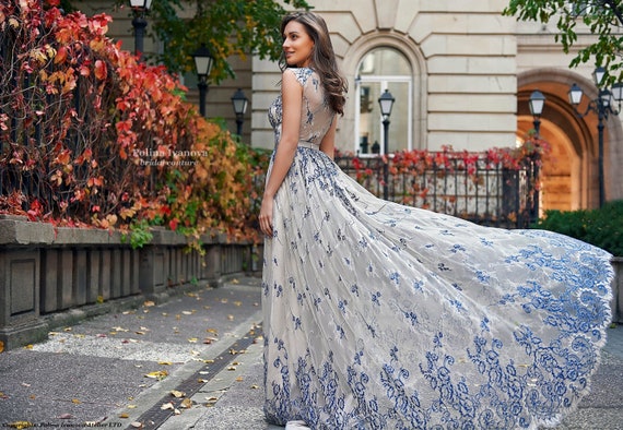 Floral Wedding Dress Floral Wedding Gown Alternative Wedding