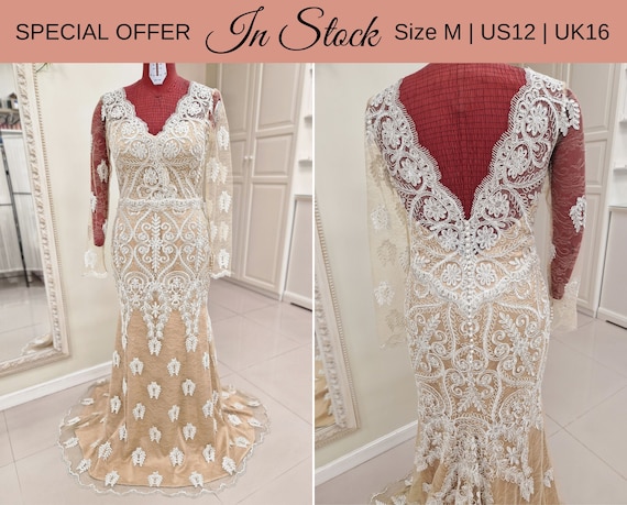 cream modest dress Cream Floral long dress