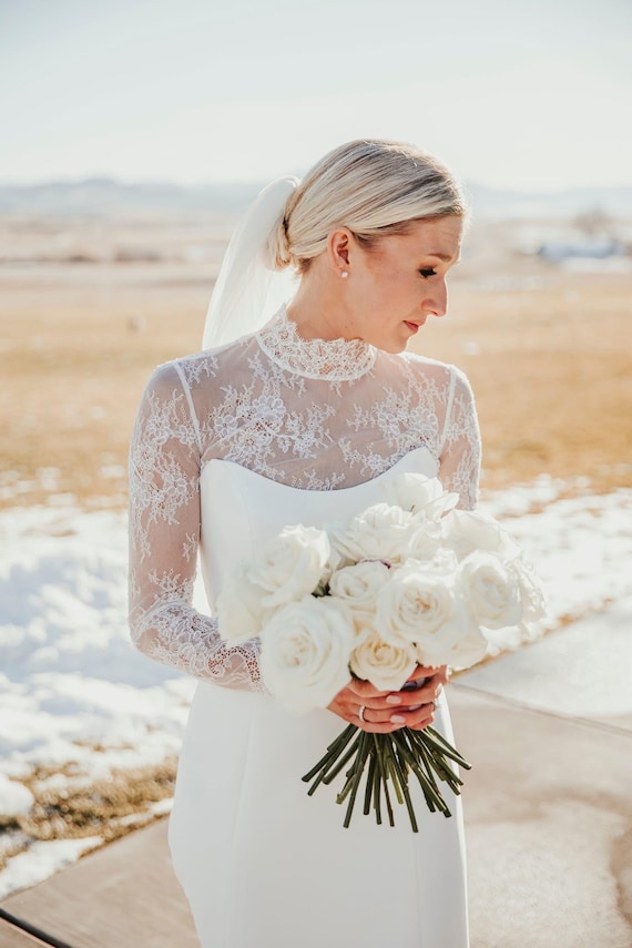 knee length dresses for ladies Cloud Nine | Strapless Wedding Ball Gown & Lace Bolero main image 1