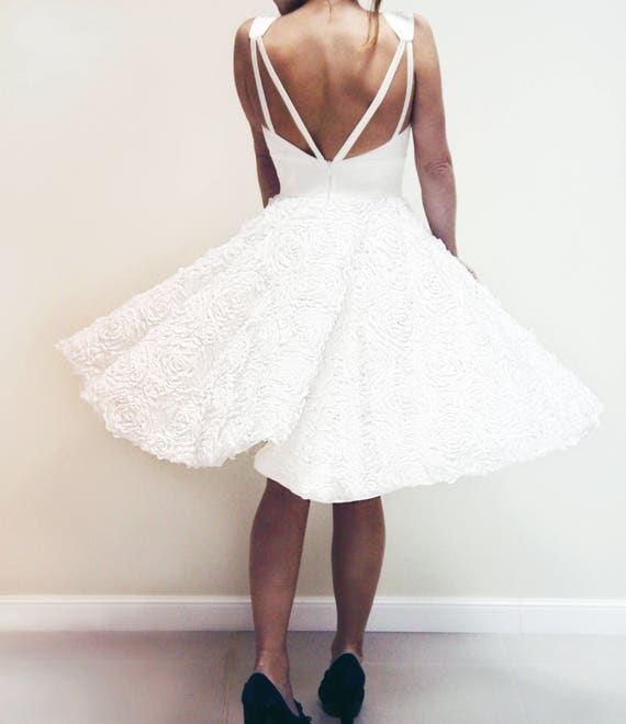 a line tea length dress