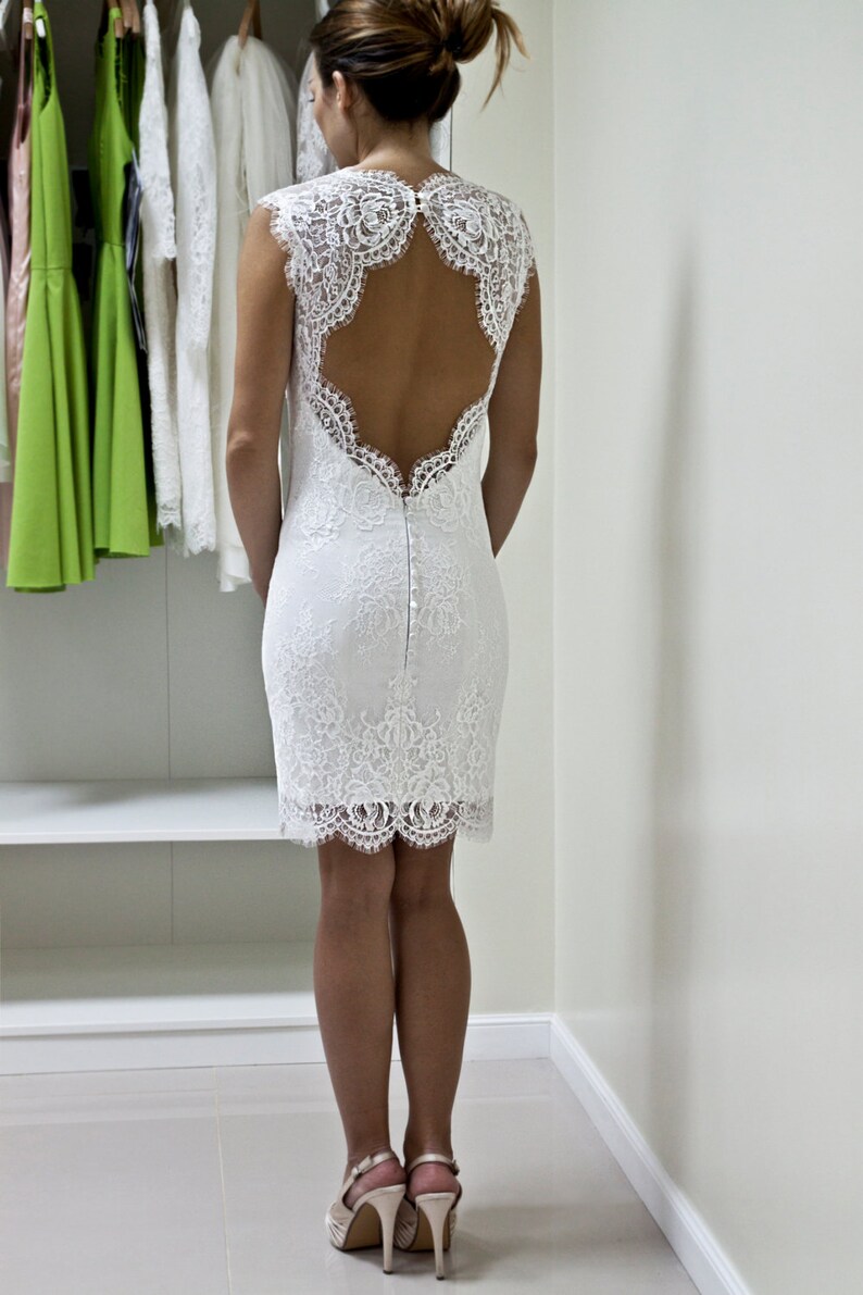 Lace Wedding Short Reception Dress