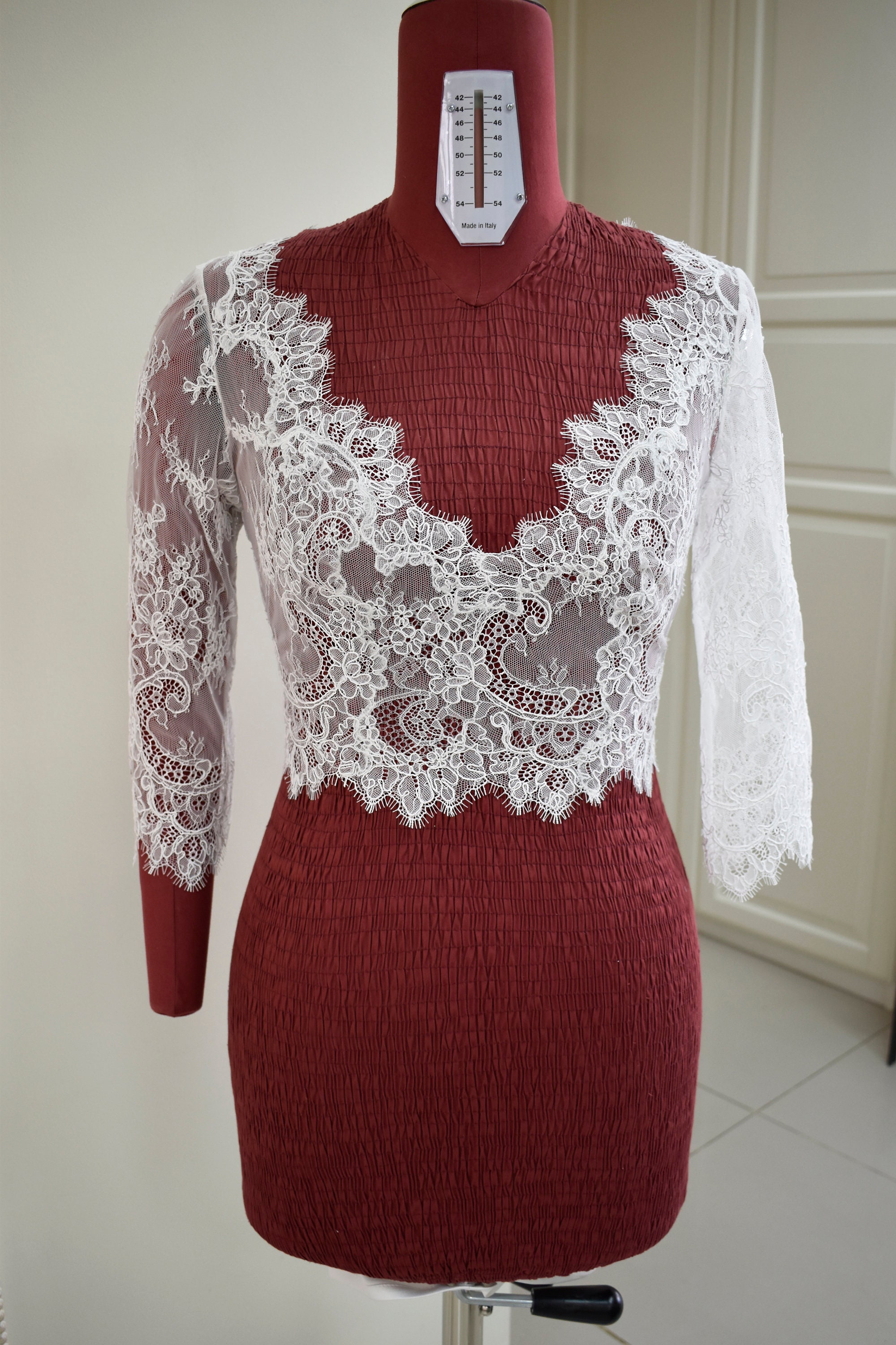 Graceful Lace & Bolero Set - Beige main image 1