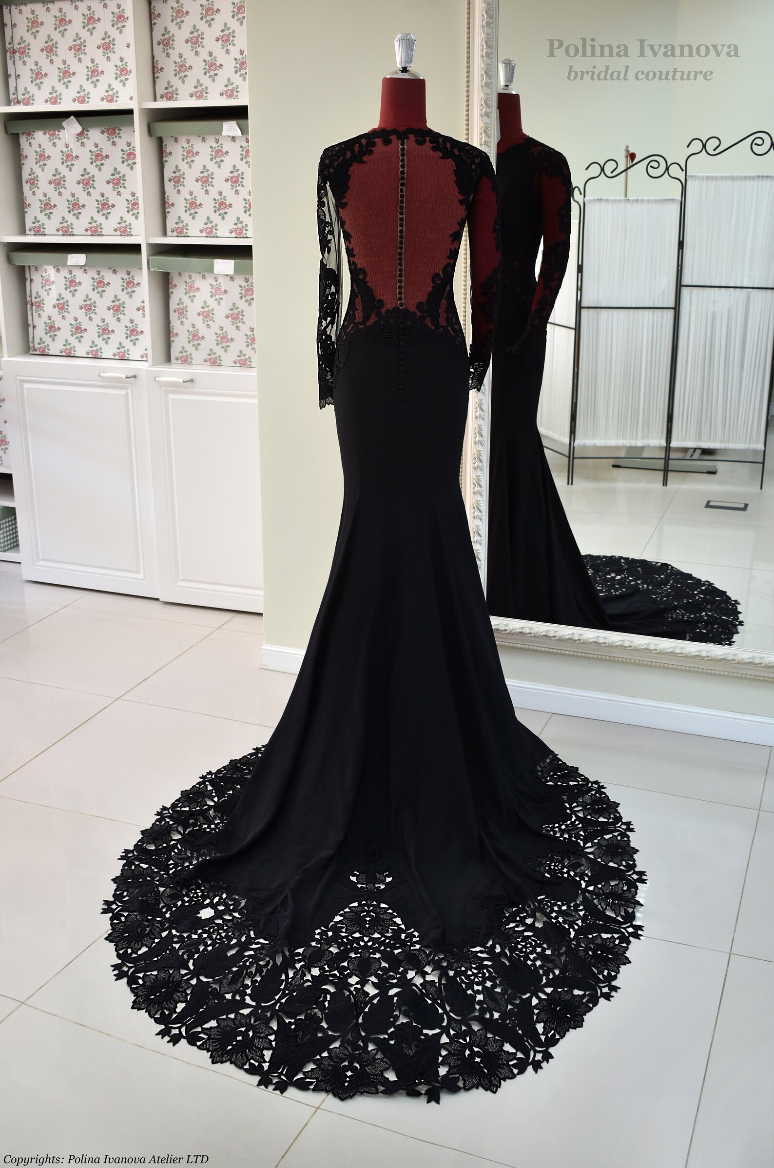 Black Wedding Dress Black Lace Wedding Dress Black Lace Etsy