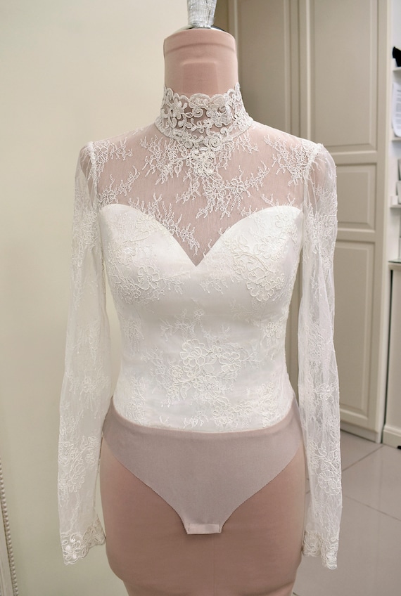 Forest Luna Lace Body Suit, Bridal Bodysuit, Wedding Dress 9781156944912