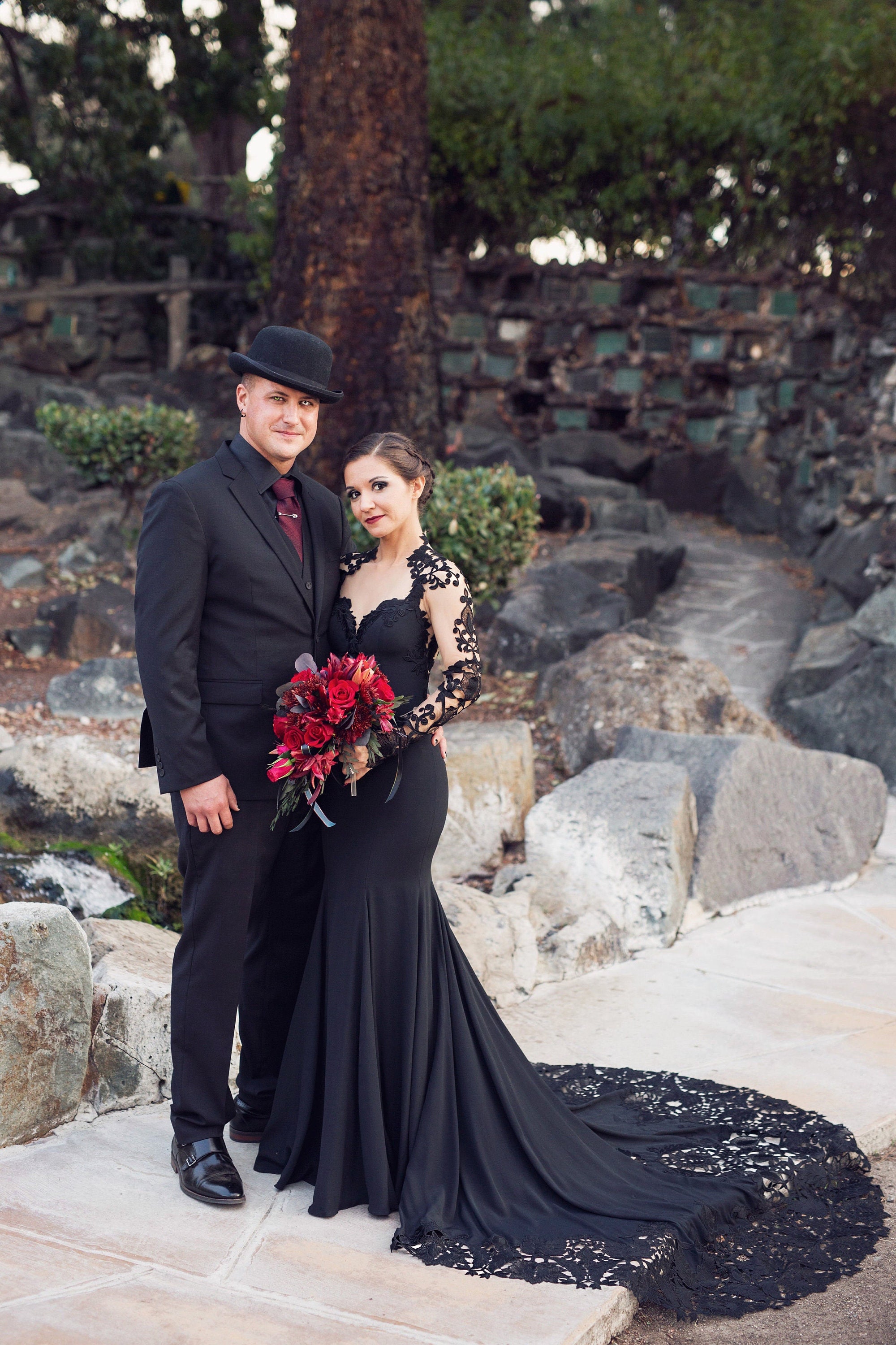 all black wedding dress Black Wedding Dresses: Bold and Beautiful