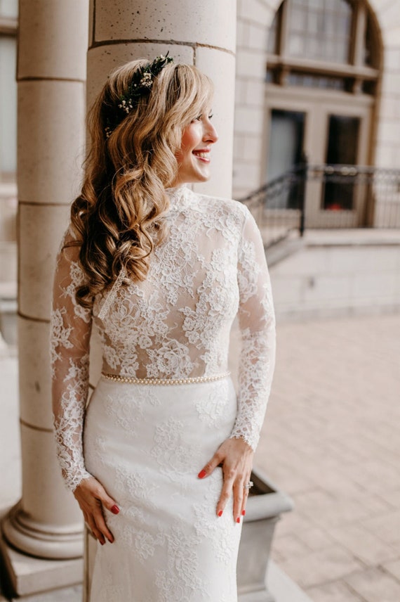 White Lace Top - White Bodysuit - Women's Tops - Bridal Top - Lulus