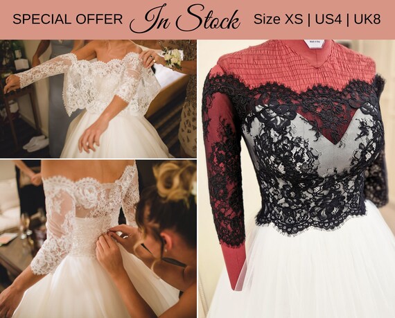 Black lace dress topper outlet
