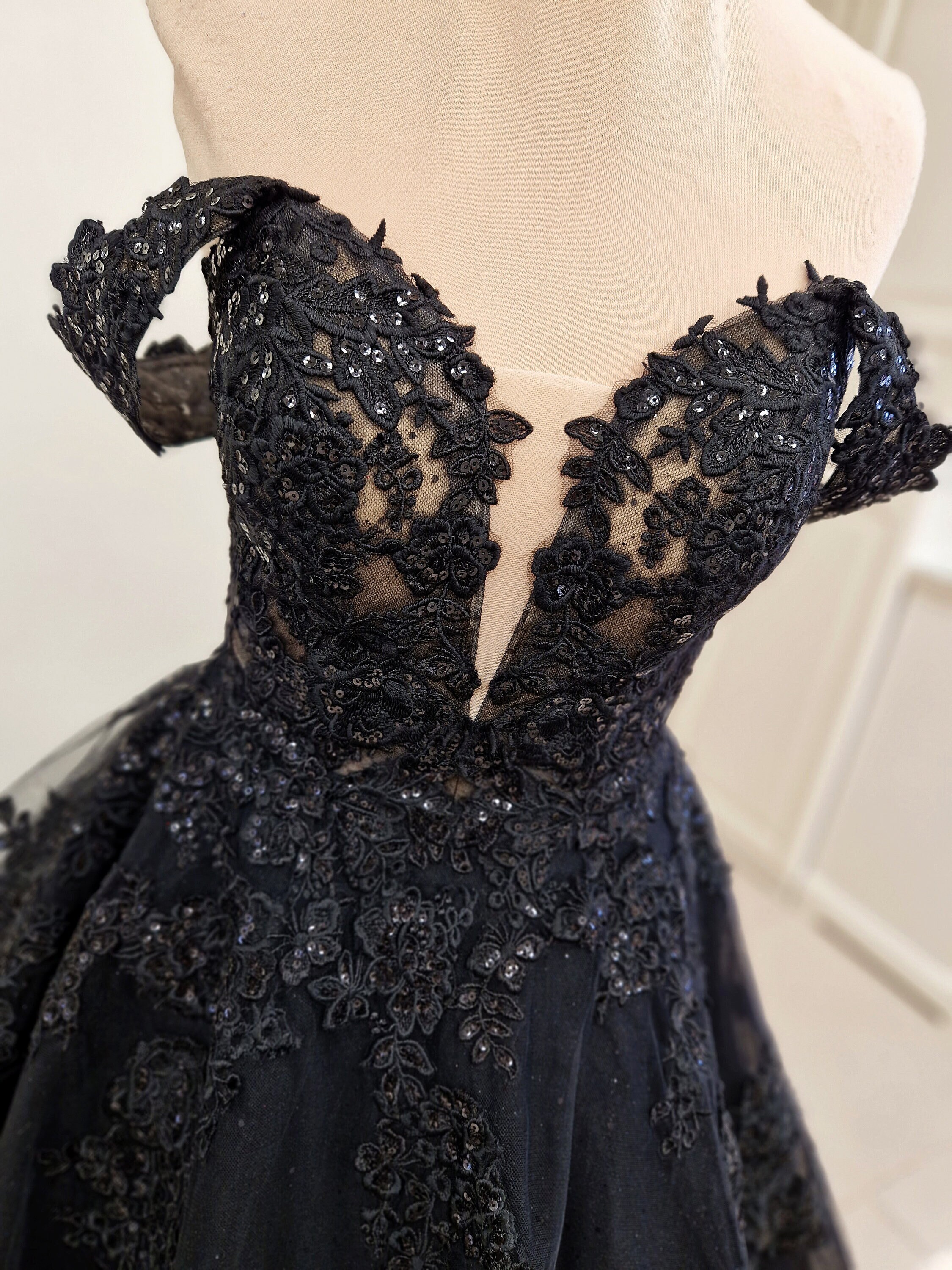 Black Wedding Dress - Etsy Black Wedding Dress - Etsy