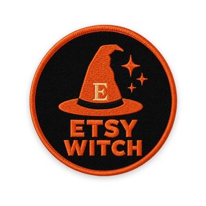 Parche de bruja de Etsy: para coser, planchar o con velcro.