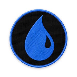 Blue Mana Patch: Sew-On, Iron-On, or Velcro