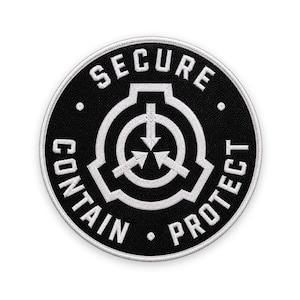 SCP Foundation Patch: Sew-On, Iron-On, or Velcro