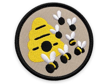 Insect Swarm Plasmid Patch: Sew-On, Iron-On, or Velcro