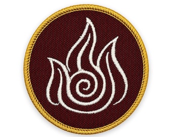 Firebending Patch: Sew-On, Iron-On, or Velcro