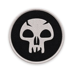 Black Mana Patch: Sew-On, Iron-On, or Velcro
