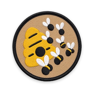 Insect Swarm Plasmid Patch: Sew-On, Iron-On, or Velcro