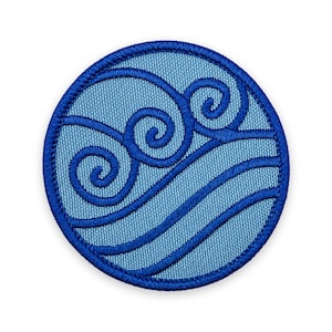 Waterbending-patch: om op te naaien, op te strijken of met klittenband te bevestigen.