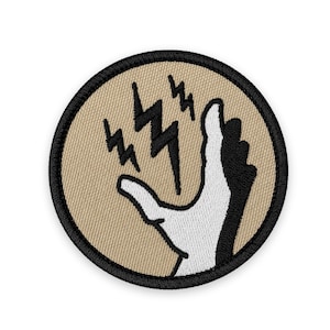 Electro Bolt Plasmid Patch: Sew-On, Iron-On, or Velcro