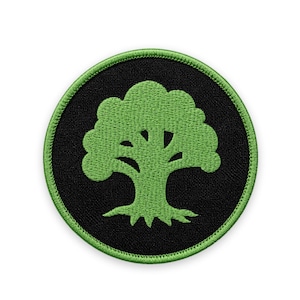Green Mana Patch: Sew-On, Iron-On, or Velcro