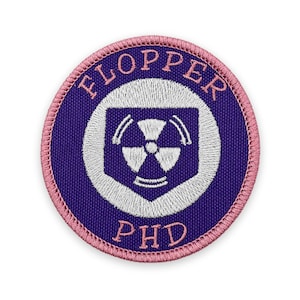 PhD Flopper Patch: Zum Aufnähen, Aufbügeln oder mit Klettverschluss