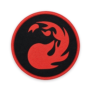 Red Mana Patch: Sew-On, Iron-On, or Velcro