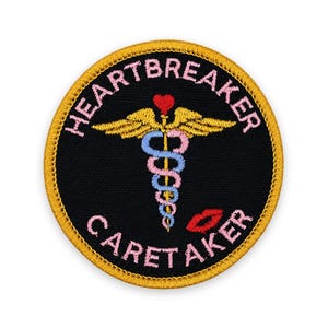 Parche Heartbreaker Caretaker: para coser, planchar o con velcro.