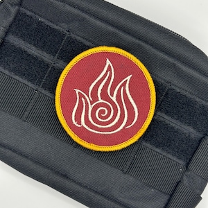 Firebending Patch: Sew-On, Iron-On, or Velcro