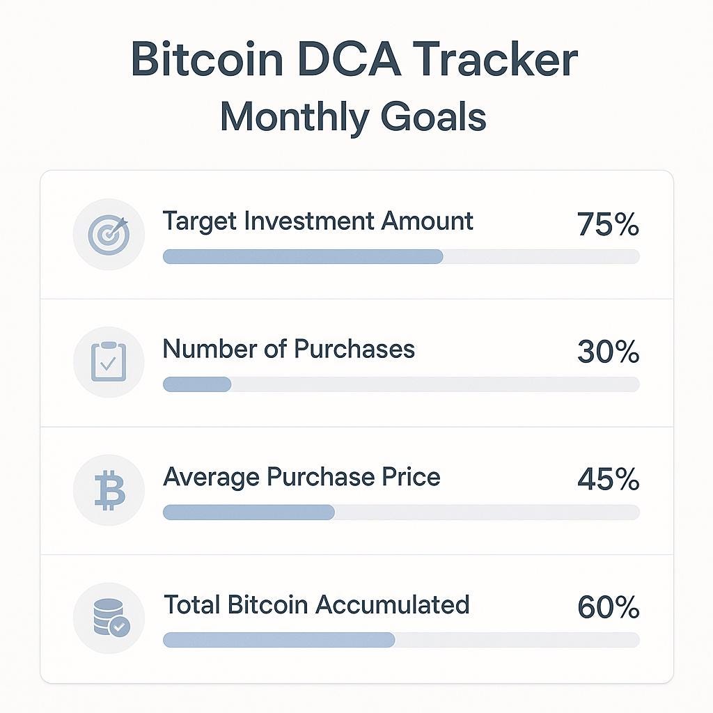 Bitcoin DCA Tracker Template | Premium DCA Dashboard & Weekly Planner |  Digital Download for Crypto Investors - Etsy New Zealand