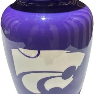 K-State Purple Memorial Urn for Adult Human Funeral Cremation Ashes Keepsake urn