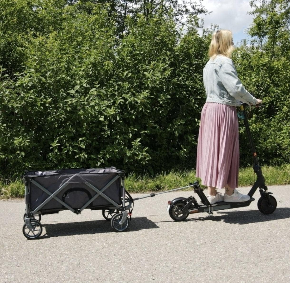 E-SCOOTER tow bar, camping, e-scooter, gadget (complete package including Thule adapter and trolley)