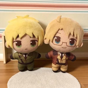 Axis Powers Hetalia Plush Keychain 10CM – Arthur, Alfred, Wang Yao Mini Dolls, Anime Gift for Fans