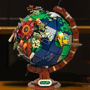 Neues Produkt 2585 STÜCK kreative Globus Karte Modell Baustein Technik MOC Baustein kreative Montage Kinderspielzeug Geburt