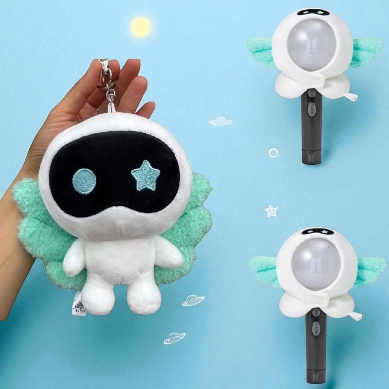 Wootteo Plush Keychain – Kawaii Astronaut Doll by JIN, Korea