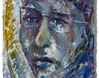 Original Oil Painting on Gallery Wrapped Stretched Canvas of 14 by 11 by 3/4 in./ impressionism gallery people portrait art deco large