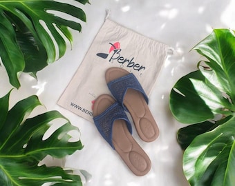 Spice Road – Handwoven Moroccan Raffia Slippers | Elegant Indoor-Outdoor Wear
