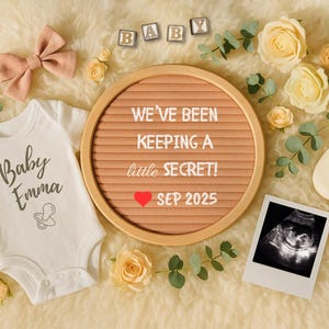 Baby Pregnance Announcement | Boho Floral Digital Neutral Pregnancy Reveal | Editable Template Download | Baby Reveal Pregnancy