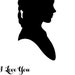 I Love You I Know Princess Leia Han Solo Silhouette Star Wars Inspired ...