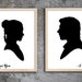 I Love You I Know Princess Leia Han Solo Silhouette Star Wars Inspired ...