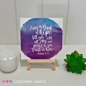 Scripture Verse Cards with Easel: Christian Encouragement Gift