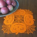 Jack-In-The-Web Halloween Pumpkin Doily Pattern
