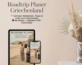 Vanlife Road Trip Planner – For Traveling with Camper & Motorhome – Digital Download (PDF)