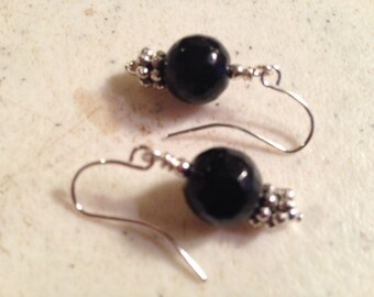 Pendientes negros - Joyería de plata - Joyería de moda - De moda - Estilo