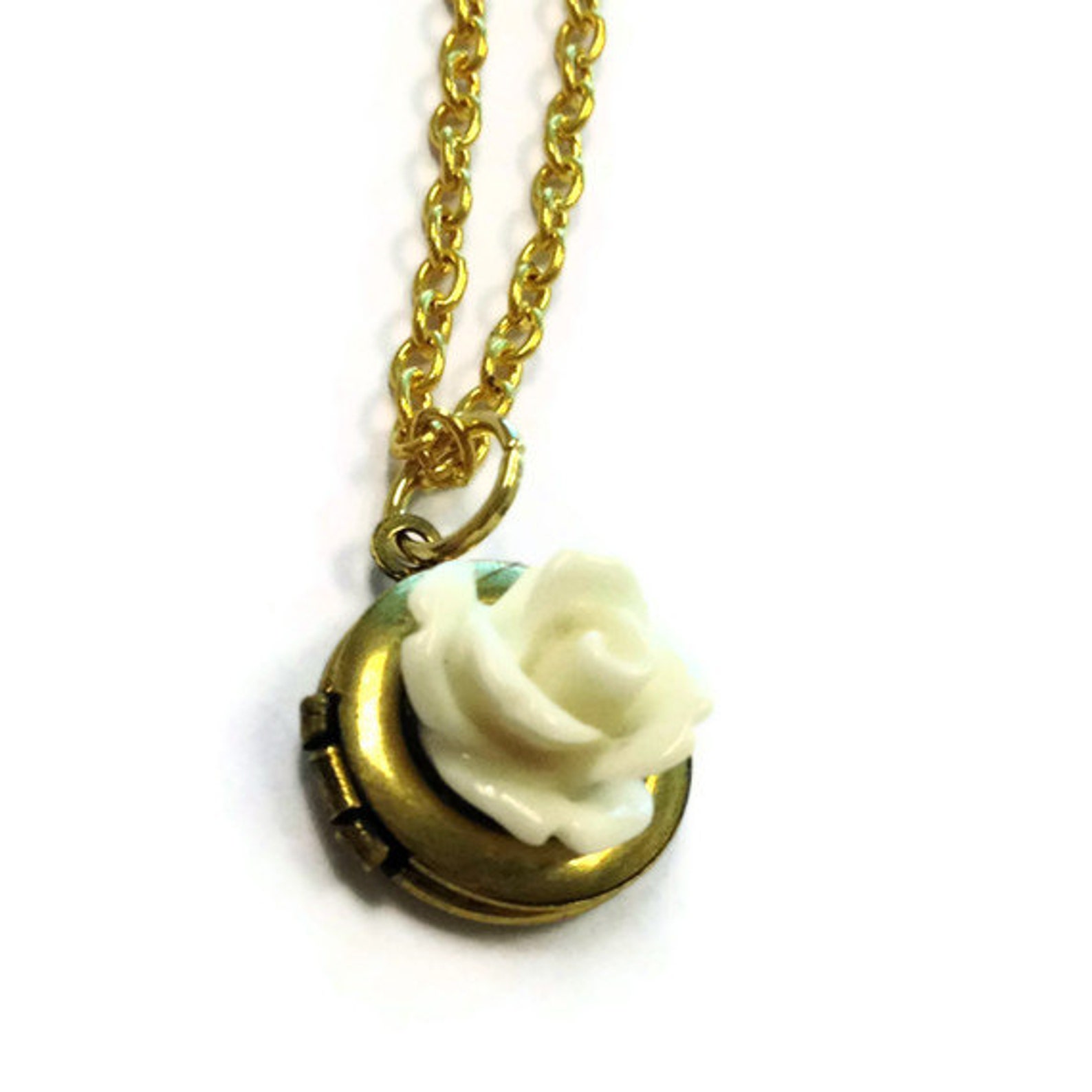 Flower Locket Necklace Mother Daughter Bridesmaid Jewelry Wedding