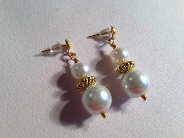 Pearl Earrings Pearl Jewelry Bridal Jewelry Wedding Jewellery Gold ...