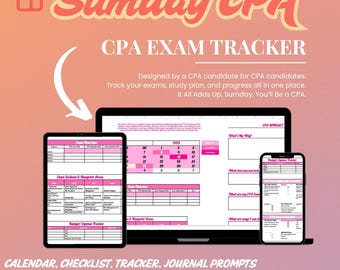 US CPA Exam Studie Tracker, CPA Prüfungsvorbereitung, Studienplaner