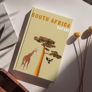 SOUTH AFRICA Photo Album Template – Assouline Style to Download and Customize (book cover, infographic, map, and photo interior)