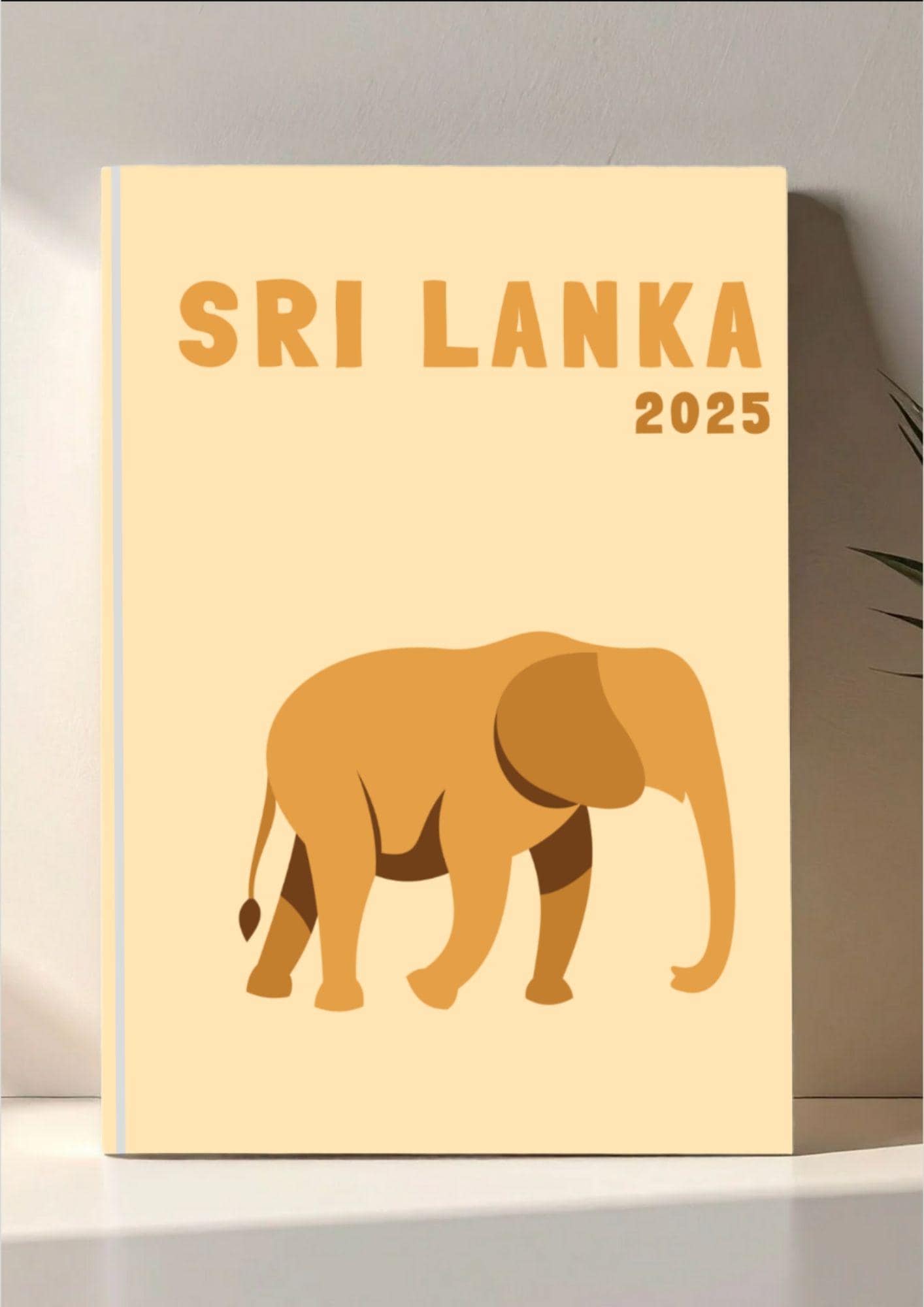 SRI LANKA Photo Album Template – Assouline Style to Download and Customize (book cover, infographic, Sri Lanka map, and photo interior)